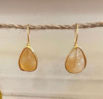 Citrine drop earrings💛